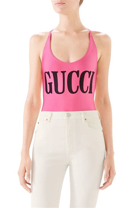 gucci one piece swimsuit pink|Gucci bikini blue.